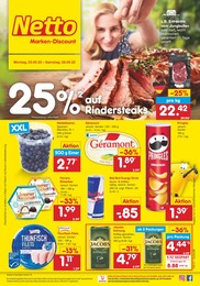 Netto Marken-Discount Prospekt für Werdau mit 41 Seiten Netto Marken-Discount Prospekt für Werdau: "25% auf Rindersteaks", 41 Seiten, 23.05.2022 - 28.05.2022
