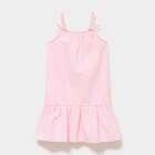 Robe courte à bretelles et volants rose fille - La Halle Robe courte à bretelles et volants rose fille à 12,99 € dans le catalogue La Halle