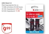 USB-Stick 3.0 32 GB Doppelpack Angebote von AGFAPHOTO bei GLOBUS Kaiserslautern