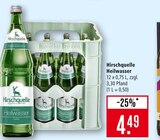 Heilwasser im Angebot bei Marktkauf in Friedrichshafen Heilwasser Angebote von Hirschquelle bei Marktkauf Friedrichshafen für 4,49 €