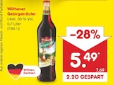 Gebirgskräuter Angebote von Wilthener bei Netto Marken-Discount Chemnitz für 5,49 €