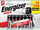 Piles Max x14 - ENERGIZER en promo chez Intermarché Limoges à 8,57 €