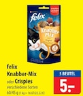 felix Knabber-Mix oder Crispies im Angebot bei famila Nordost in Pinneberg felix Knabber-Mix oder Crispies Angebote bei famila Nordost Pinneberg für 5,00 €
