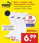 Sport-, Sneaker- oder Quartersocken im Angebot bei Netto Marken-Discount in Neuss Sport-, Sneaker- oder Quartersocken Angebote von Puma bei Netto Marken-Discount Neuss für 6,99 €