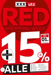 XXXLutz Möbelhäuser Prospekt für Köln mit 22 Seiten XXXLutz Möbelhäuser Prospekt für Köln: "RED SHOPPING WEEK", 22 Seiten, 26.09.2022 - 02.10.2022