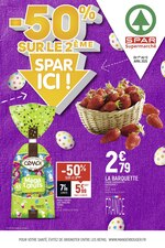 Catalogue Spar "-50% sur le 2ème Spar ici !", 8 pages, à Le Pian-Médoc, 01/04/2020 - 13/04/2020 Prospectus Spar "-50% sur le 2ème Spar ici !", 8 pages, à Le Pian-Médoc, 01/04/2020 - 13/04/2020