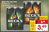 Pils oder Gold Angebote von Beck's bei Netto Marken-Discount Jena für 3,49 €