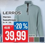 Herren-Sweattrover im Angebot bei Kaufhaus Stolz in Neubrandenburg Herren-Sweattrover Angebote von LERROS bei Kaufhaus Stolz Neubrandenburg für 39,99 €