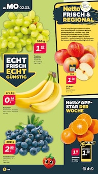 Netto mit dem Scottie Prospekt der Woche "Günstig. Besser. Für Dich." Seite 2, 02.03.2026 bis 07.03.2026 für Berlin Aktueller Netto mit dem Scottie Prospekt "Günstig. Besser. Für Dich." Seite 2 von 38 Seiten für Berlin