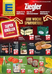 EDEKA Supermarkt Prospekt der aktuellen Woche mit 2 Seiten, gültig von 29.09.2025 bis 04.10.2025, in Flöha und Umgebung Aktueller EDEKA Supermarkt Prospekt in Flöha und Umgebung, "JEDE WOCHE SPARTVORTEILE" mit 2 Seiten, 29.09.2025 - 04.10.2025