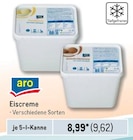 Eiscreme Angebote von aro bei Metro Peine für 9,62 €