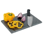 Planche à découper granit gris 40x30cm en promo chez Gifi Planche à découper granit gris 40x30cm dans le catalogue Gifi