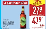 Bière blonde de printemps à Aldi dans Mareau-Aux-Bois