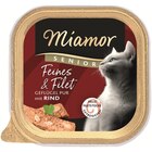 Miamor Feines & Filet Senior Geflügel Pur & Rind 100 g Angebote von Miamor bei Zookauf Willich für 0,79 €