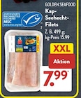 Kap-Seehecht-Filets von Golden Seafood im aktuellen ALDI SÜD Prospekt für 7,99 €