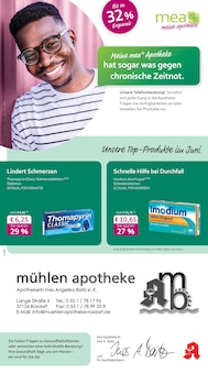 Aktueller mea - meine apotheke Prospekt (Göttingen, 4 Seiten zum blättern mea - meine apotheke Prospekt Unsere Juni-Angebote mit 4 Seiten