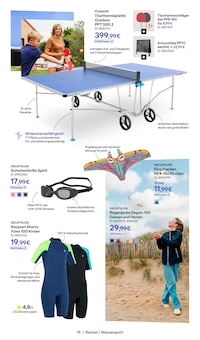 Tischtennisplatte im Decathlon Prospekt "Dein Sport zum Top-Preis" mit 20 Seiten (Jena)