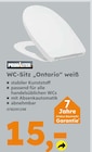 WC-Sitz 'Ontario' weiß von Primaster im aktuellen Globus-Baumarkt Prospekt für 15,00 €