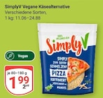 Vegane Käsealternative im Angebot bei GLOBUS in Maintal Vegane Käsealternative Angebote von SimplyV bei GLOBUS Maintal für 1,99 €
