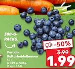 Kaufland Grimma - Peruan. Kulturheidelbeeren Angebot im Prospekt Peruan. Kulturheidelbeeren bei Kaufland im Grimma Prospekt für 1,99 €