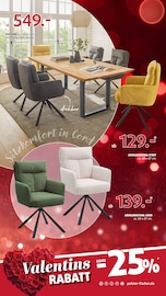 Aktueller Polstermöbel Fischer Prospekt mit Stuhl, "Valentins-RABATT", Seite 14