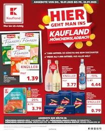 Kaufland Prospekt für Mönchengladbach mit 58 Seiten Kaufland Prospekt für Mönchengladbach: "Aktuelle Angebote", 58 Seiten, 18.09.2025 - 24.09.2025