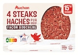 Promo STEAKS HACHÉS PUR BŒUF FAÇON BOUCHÉE à 5,79 € dans le catalogue Auchan Supermarché à Calais