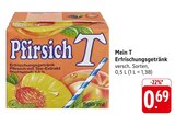 Erfrischungsgetränk Pfirsich mit Tee-Extrakt im Angebot bei E center in Waiblingen Erfrischungsgetränk Pfirsich mit Tee-Extrakt Angebote von Mein T bei E center Waiblingen für 0,69 €
