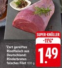 Rinderbraten oder falsches Filet Angebote bei E center Freiburg für 1,49 €