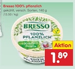 100% pflanzlich von Bresso für 1,89 € bei Netto Marken-Discount im Angebot 100% pflanzlich von Bresso im aktuellen Netto Marken-Discount Prospekt
