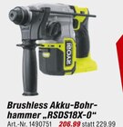 Aktuelles Brushless Akku-Bohrhammer „RSDS18X-0“ Angebot bei toom Baumarkt in Bielefeld ab 206,99 €