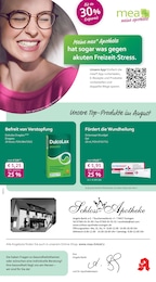 Apotheken Prospekt von mea - meine apotheke in Essingen Aktueller mea - meine apotheke Apotheken Prospekt für Essingen: Unsere August-Angebote mit 4} Seiten, 01.08.2025 - 31.08.2025