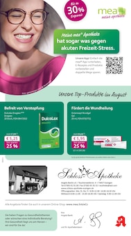 Aktueller mea - meine apotheke Prospekt "Unsere August-Angebote" Seite 1 von 4 Seiten für Essingen