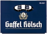 Aktuelle Bier Angebote bei REWE in Remscheid Aktuelles Gaffel Kölsch Angebot bei REWE in Remscheid ab 13,99 €