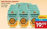 Nudeln, glutenfrei im Angebot bei Netto Marken-Discount in Willich Nudeln, glutenfrei Angebote von Albhof bei Netto Marken-Discount Willich für 19,99 €