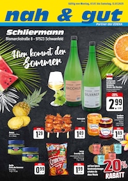 nah und gut Prospekt für Schwanfeld: "Hier kommt der Sommer", 2 Seiten, 07.07.2025 - 12.07.2025