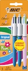 Intermarché Darnétal - Promo 3 stylos bille 4 couleurs Promo 3 stylos bille 4 couleurs à 0,80 € dans le catalogue Intermarché à Darnétal
