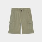 Bermuda cargo poches côtés vert kaki garçon en promo chez La Halle Bermuda cargo poches côtés vert kaki garçon dans le catalogue La Halle
