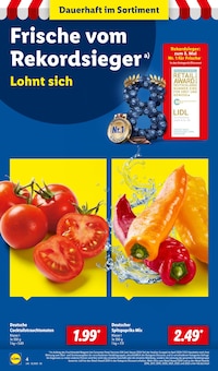 Paprika im Lidl Prospekt "LIDL LOHNT SICH" mit 68 Seiten (Rostock)