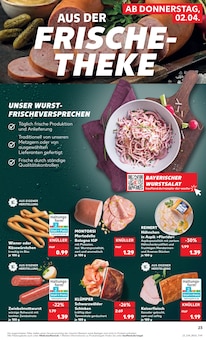 Zwiebelmettwurst im Kaufland Prospekt "Aktuelle Angebote" mit 54 Seiten (Berlin)