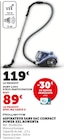 Aspirateur sans sac Compact Power XXL - Rowenta en promo chez Super U Drancy à 89,00 €