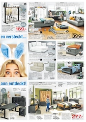 Schlafsofa im Ostermann Prospekt in Bottrop Aktueller Ostermann Prospekt mit Schlafsofa, "Vom Osterhasen versteckt bei Ostermann entdeckt", Seite 15