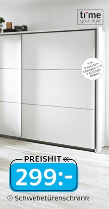 Schwebetürenschrank bei XXXLutz Möbelhäuser in München Schwebetürenschrank im Angebot bei XXXLutz Möbelhäuser München für 299,00 €