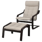 Sessel und Hocker schwarzbraun/Gunnared beige Gunnared beige im Angebot bei IKEA in Coesfeld Sessel und Hocker schwarzbraun/Gunnared beige Gunnared beige Angebote von POÄNG bei IKEA Coesfeld für 206,10 €