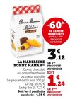 La Madeleine Coeur Chocolat - Bonne Maman en promo chez U Express La Madeleine Coeur Chocolat - Bonne Maman dans le catalogue U Express