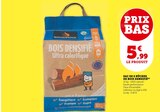 Sac de 8 bûches de bois densifié - WOODSTOCK en promo chez Super U Ajaccio à 5,99 €