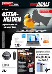 Aktueller MediaMarkt Saturn Prospekt mit Laptop, "LET'S GO DEALS - OSTERHELDEN", Seite 1