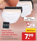 Damen Hüft- oder Taillenslip seamless, 3er Pack von Spirit im aktuellen Netto Marken-Discount Prospekt