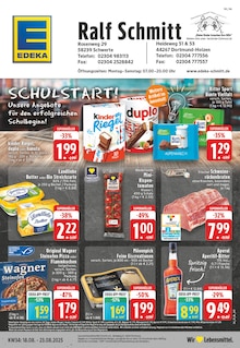 Aktueller EDEKA Prospekt "Aktuelle Angebote" für Schwerte (Hansestadt an der Ruhr) Aktueller EDEKA Prospekt für Schwerte (Hansestadt an der Ruhr) mit Seiten