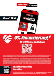 MediaMarkt Saturn Prospekt "0% Finanzierung", 13 Seiten, 08.10.2026 - 08.10.2026 Aktueller MediaMarkt Saturn Prospekt, "0% Finanzierung", mit Angeboten der Woche, gültig von 08.10.2026 bis 08.10.2026